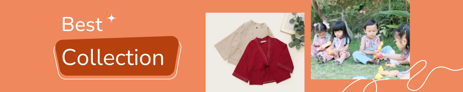 Cream Minimal Aesthetic Best Collection Fashion Banner